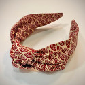 TURBANTE DIADEMA OLAS GRANATE
