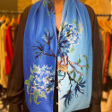 PAÑUELO AZUL FLORES